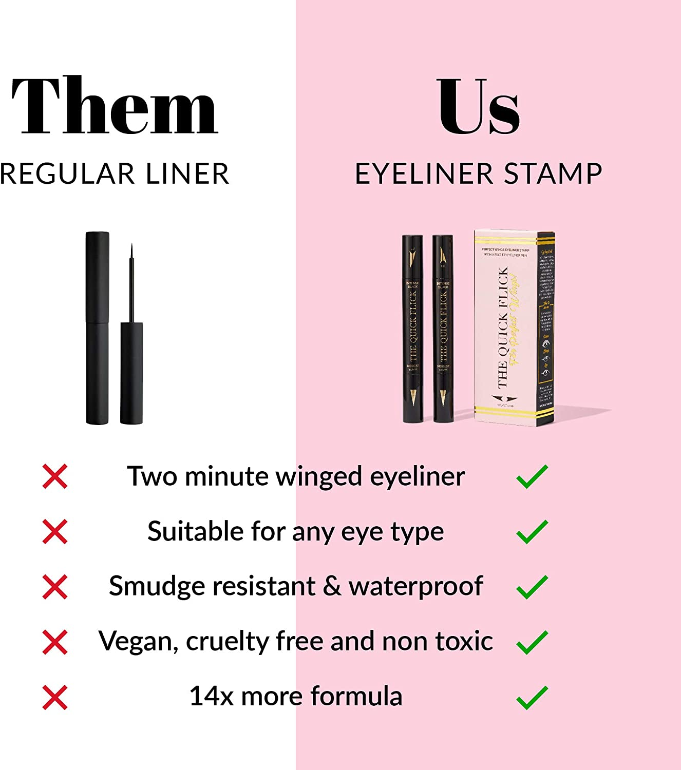 The Quick Flick Winged Eyeliner Stamp in Grand, Intense Black, 60 G image number 4