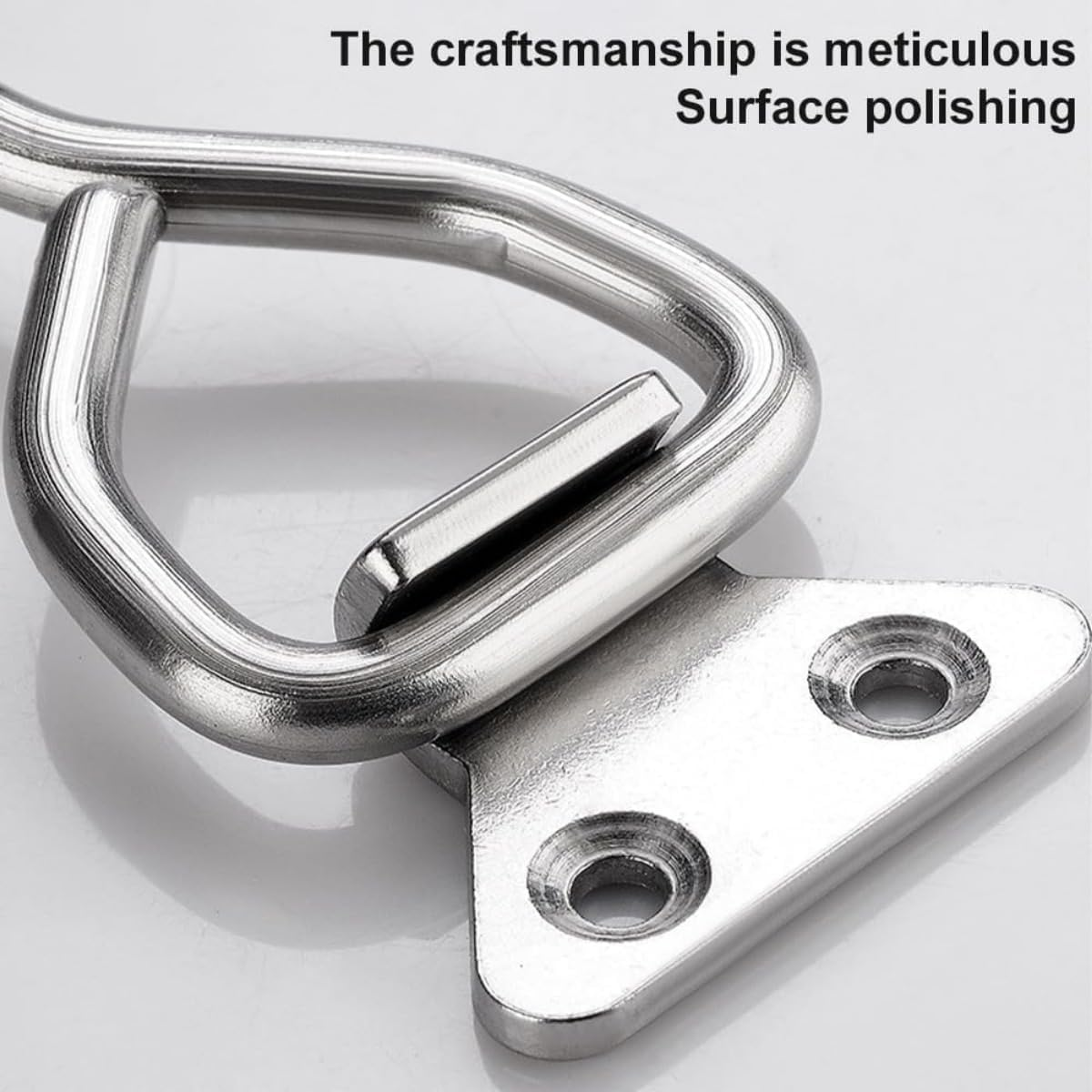 2PCS Stainless Steel Toggle Clamps - 122Mm Lockable Latch, Adjustable Clamps for Box Drawer Cabinet (122Mm) image number 3