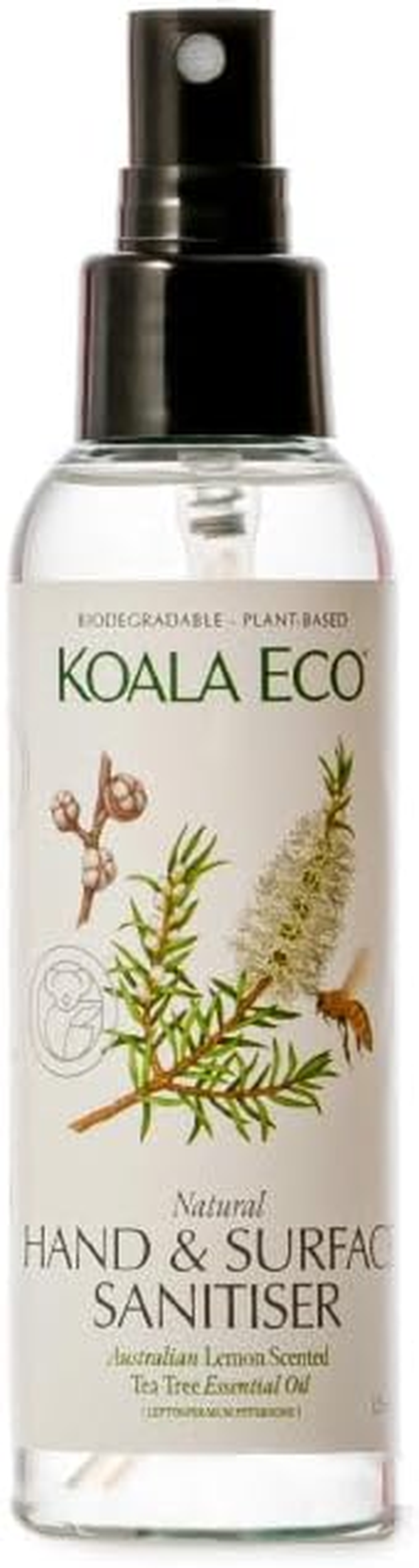 Koala Eco Tea Tree and Lemon Scented Natural Hand and Surface Spray, 125 Ml image number 2