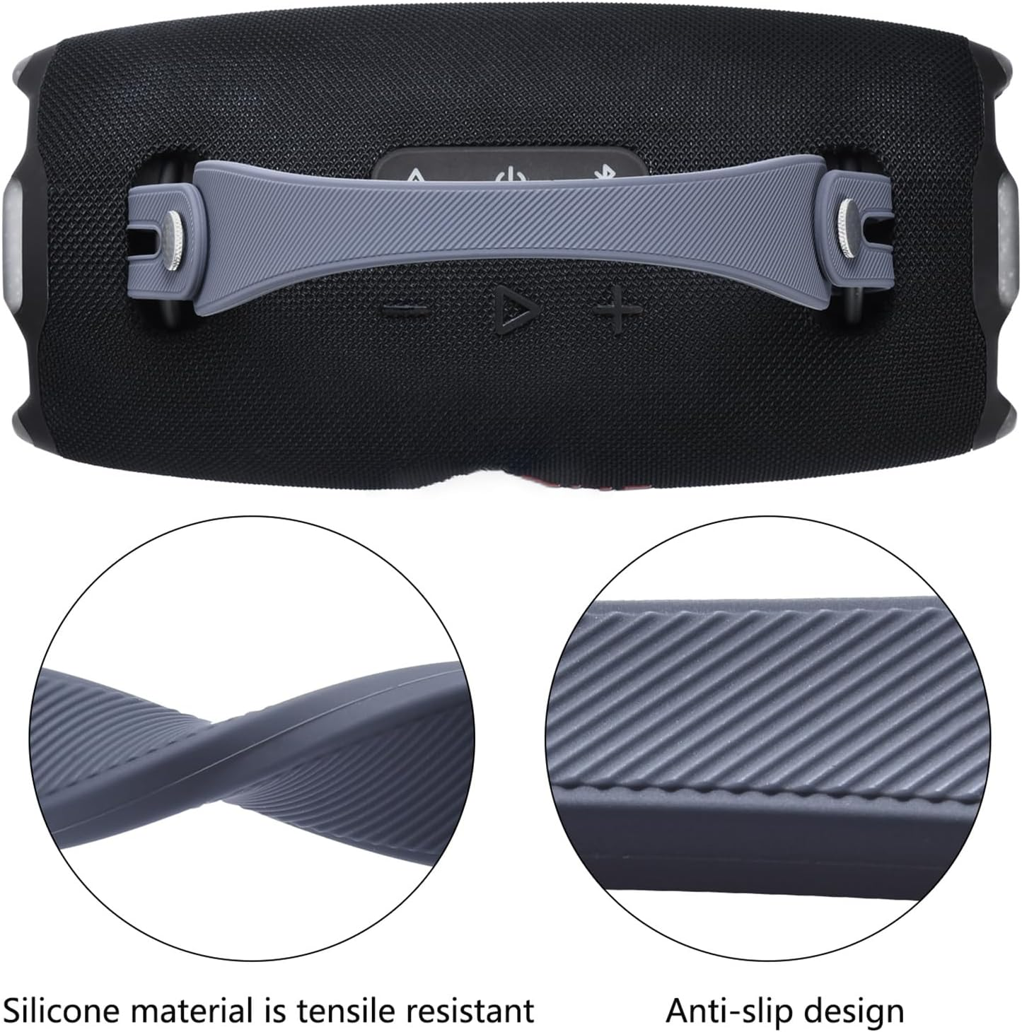 OURHZTB Speaker Handle Strap Removable Accessories Compatible for JBL Xtreme 4 / Xtreme 3 / Xtreme 2 Portable Bluetooth Audio Silicone Carrying Strap with Screws