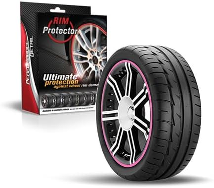 Rim Protector Kit - Black - Alloy Wheel Rim Guard - Set of 4 Rim Protectors Easy to Install