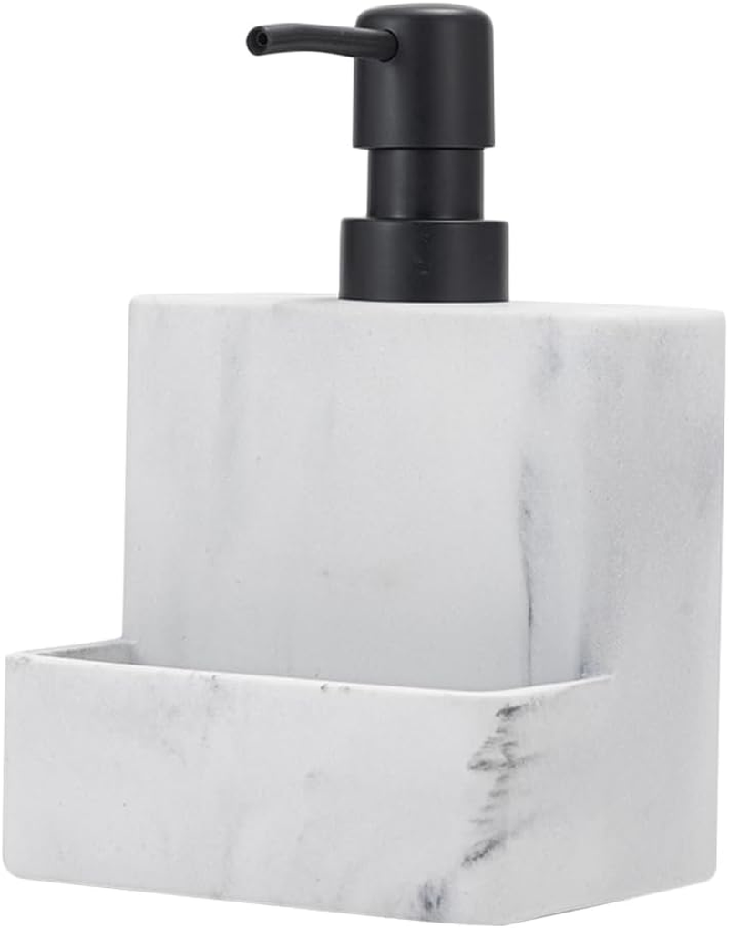 Luxshiny Large Capacity Hand Soap Dispenser with Sponge Holder Refillable Pump Bottle for Bathroom and Kitchen Easy Press Liquid Soap and Lotion Container image number 3