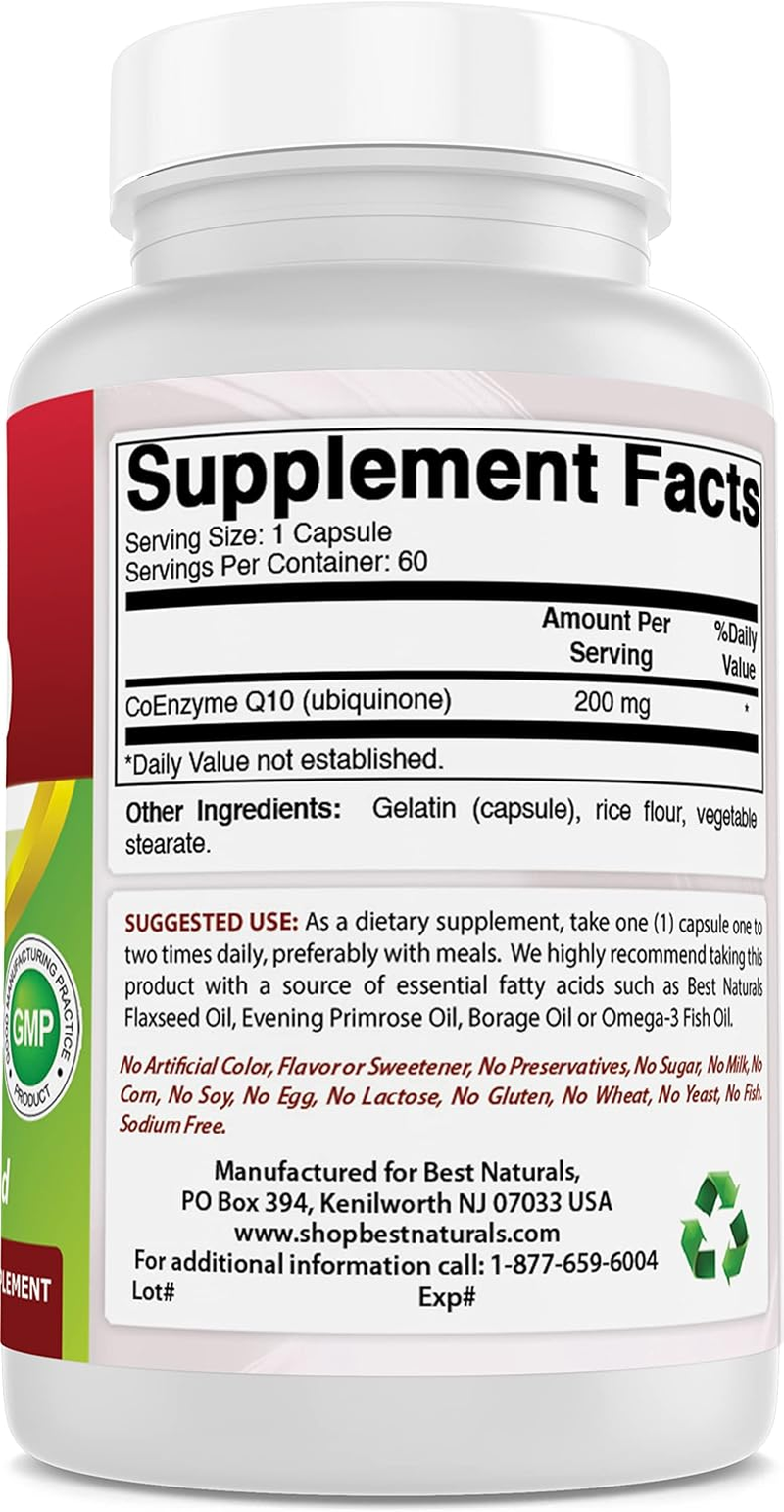 Best Naturals Coq10 200 Mg 60 Capsules image number 6