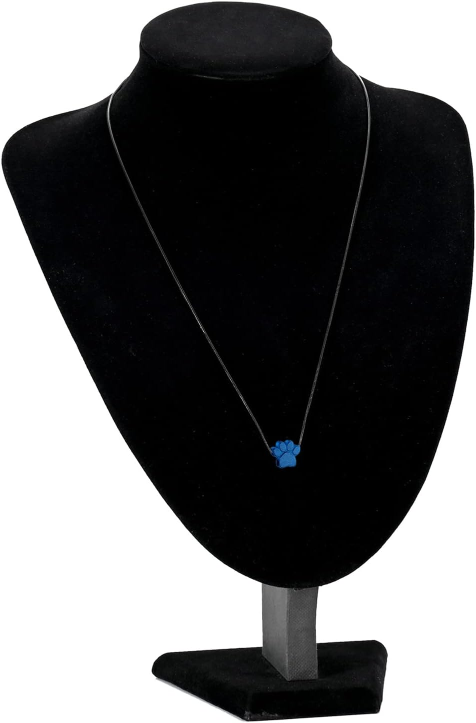 Paw Print Urn Necklace for Ashes Pet Paw Cremation Jewelry Ashes Necklace Keepsake Memorial Jewelry for Pet/Dog'S/Cat'S Ashes Pendant Gifts for Men/Women - Black image number 3