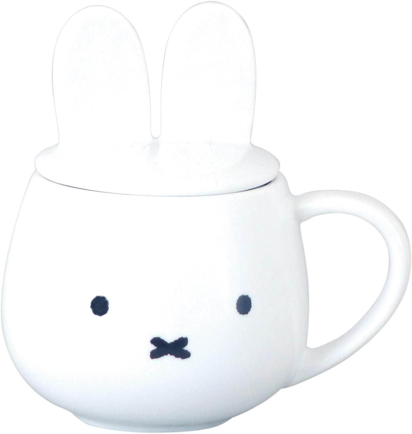 Kaneshotouki 200101 Dick Bruna Miffy Mug, Lid with Ears, Approx. 9.5 Fl Oz (270 Ml)