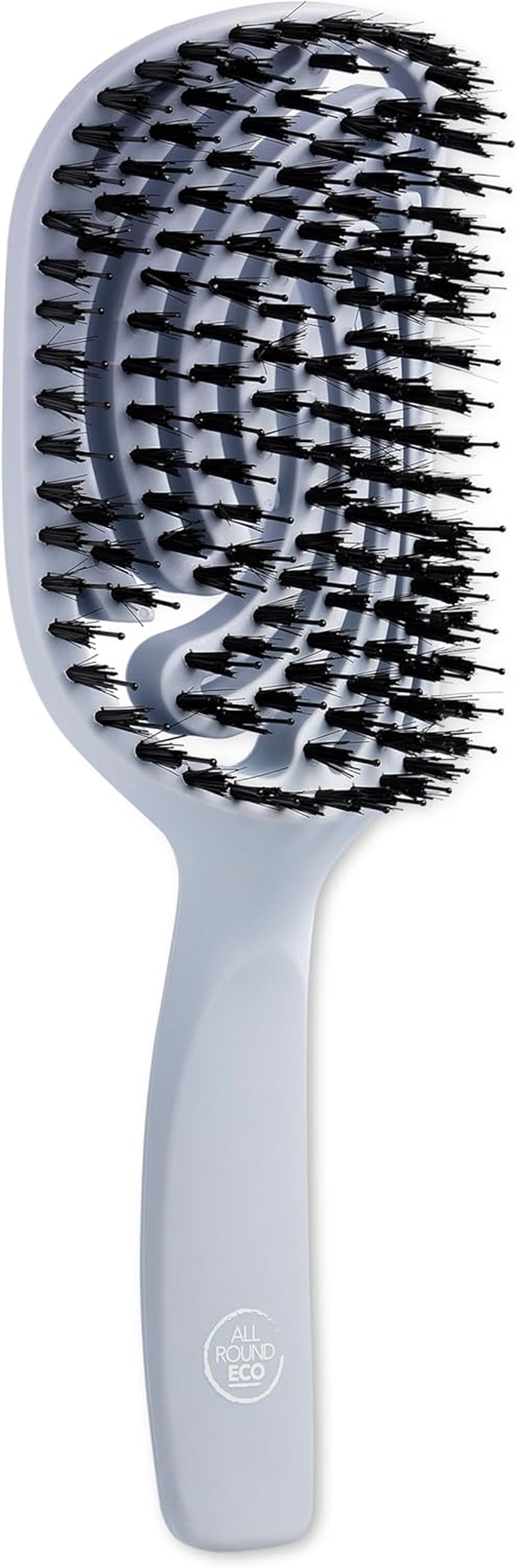 All round Eco, Paddle Vented Smoothing Multi Tufted Hair Brush, 100% Recycled Plastic, Blue image number 2
