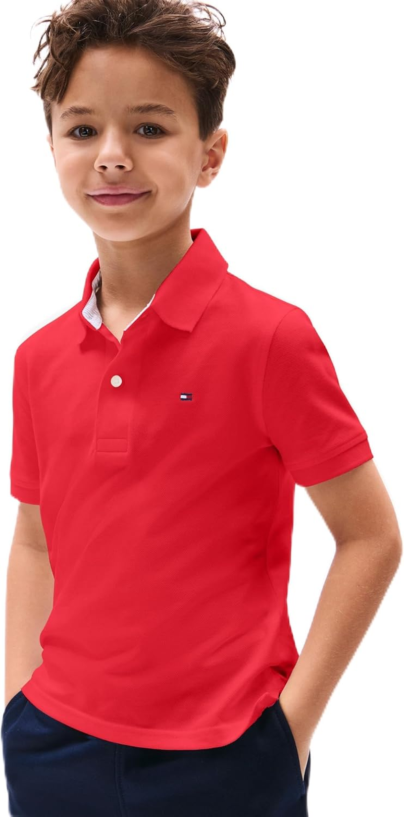 Tommy Hilfiger Kids Boys Solid Stretch Polo