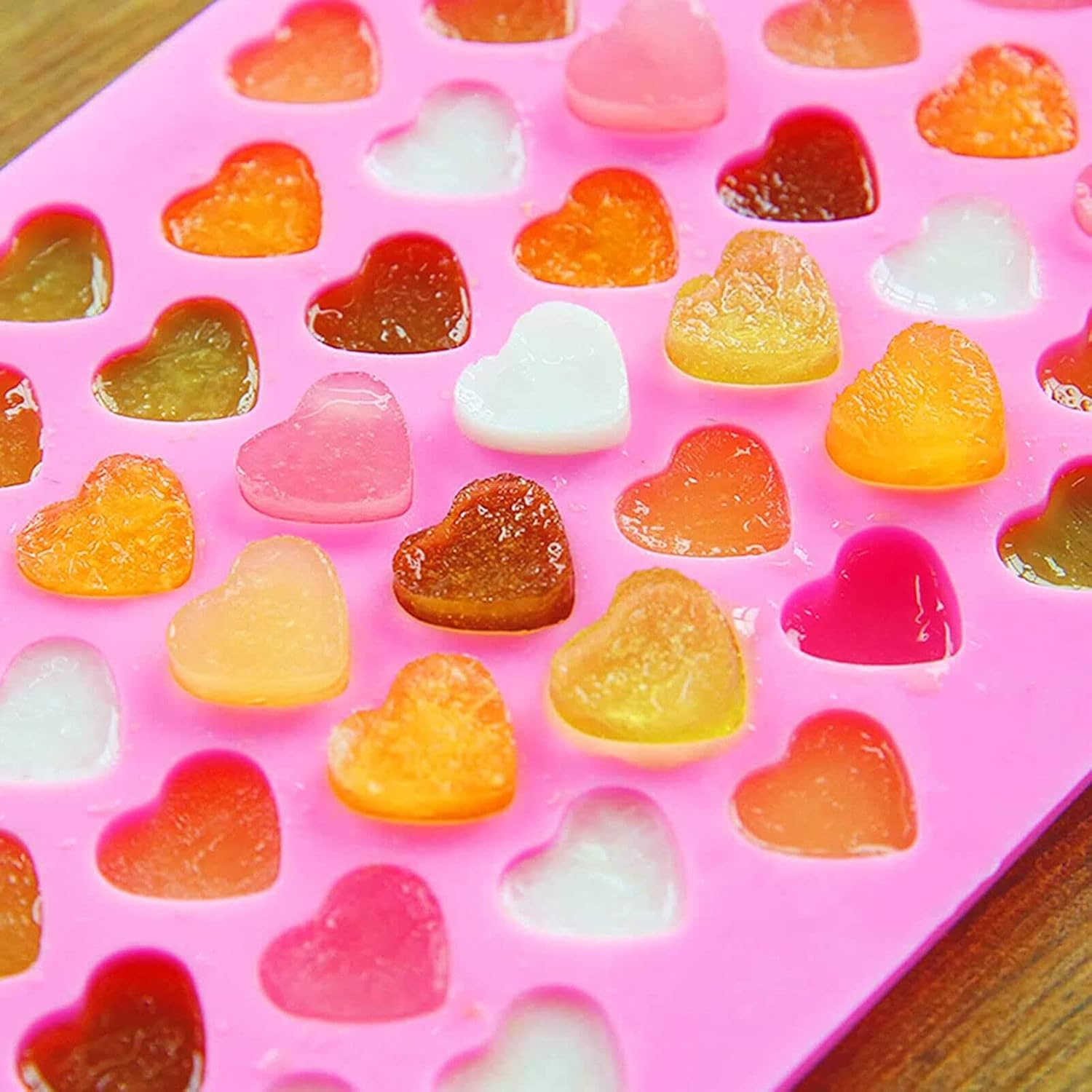Mini Heart Mold Silicone Ice Cube Tray DIY Chocolate Fondant Mould 3D Pastry Jelly Cookies Baking Cake Decoration Tools Kitchen image number 4