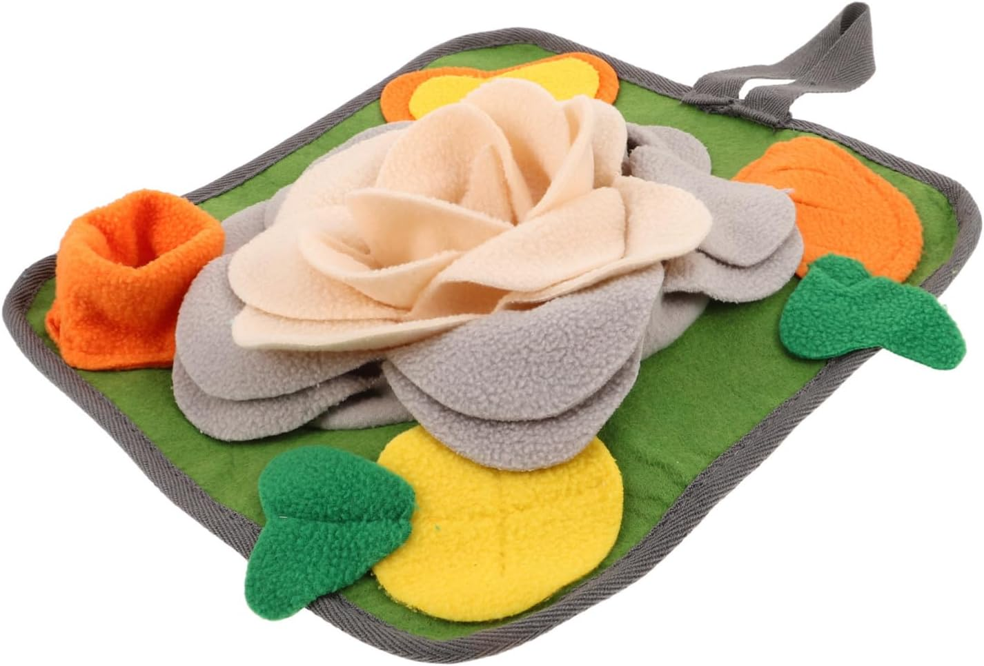 FONDOTIN Small Animal Snuffle Mat Foraging Toy Slow Feeder Pad Cotton Fabric Medium Size Interactive Feeding Mat for Rabbits Hamsters and Rats Pet Training Game image number 6