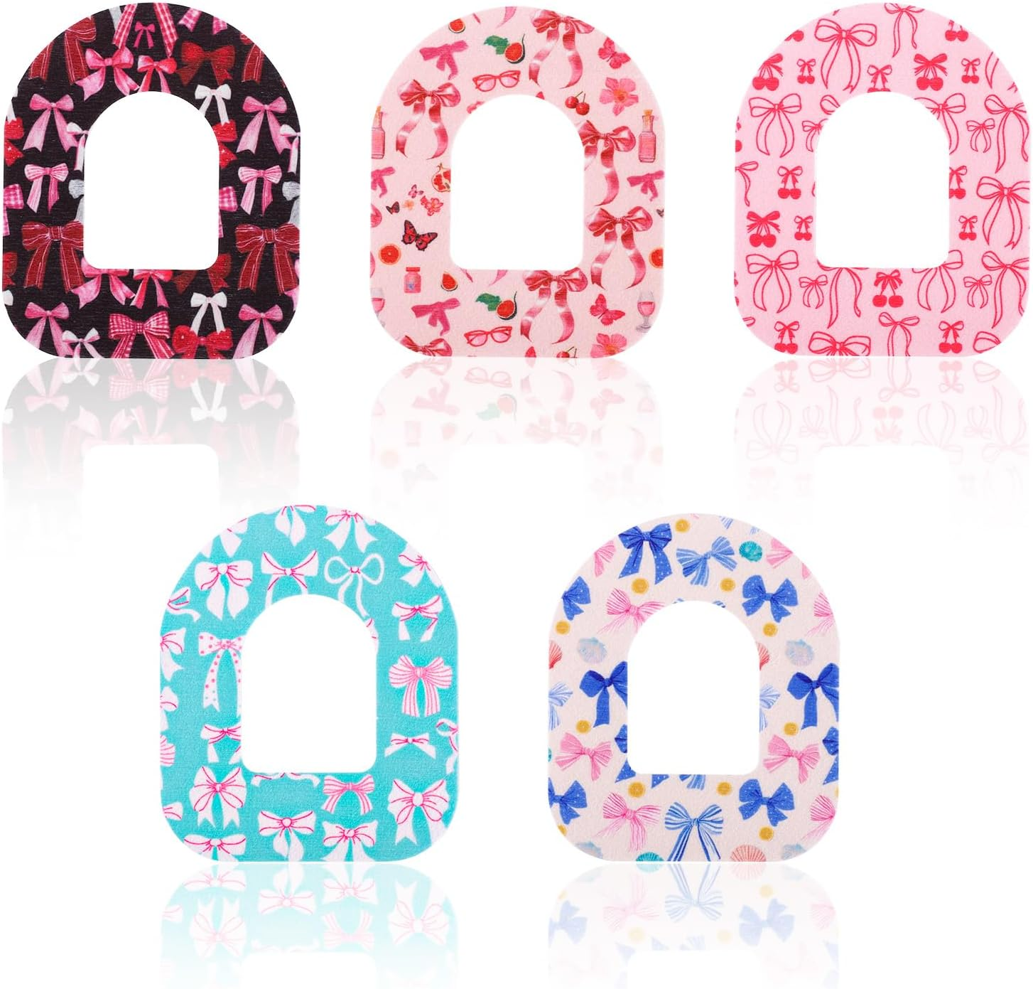 25Pcs Adhesive Patches for Omnipod 5, Waterproof Sensor Cover Sweatproof Protective Stickers Adhesive Tape Compatible with Omnipod 5 Overpatches (Bow-Knot Styles) image number 6