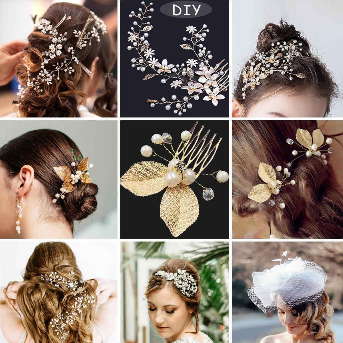 Qoaimu 20 Pack 5 Teeth Small Hair Side Combs, Hair Clip Combs, Plain Blank Crafting DIY Slide Combs, Small Tiny Hair Side Combs, Bridal Wedding Veil Combs for Fine Hair, Silver and Gold image number 6