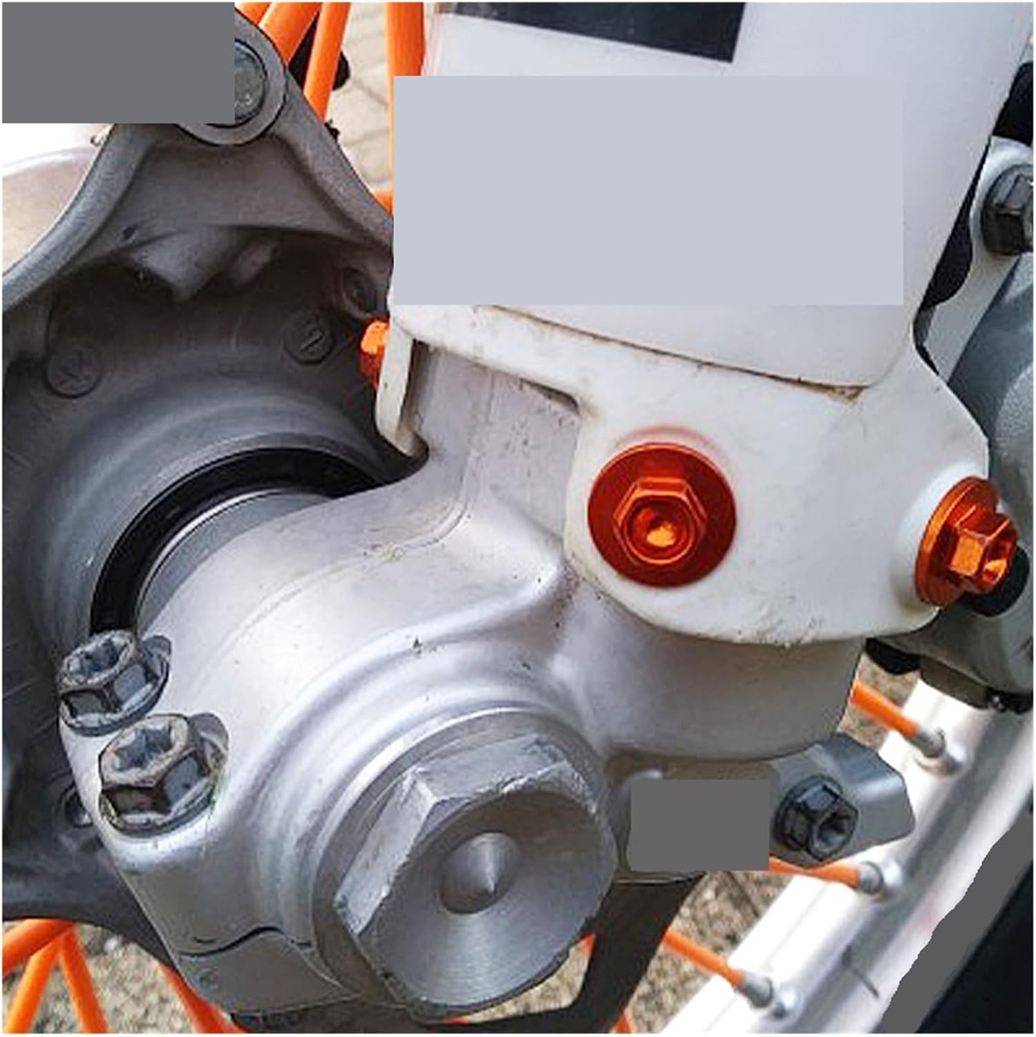 JNLZXDZSW Front Fork Guard Bolt Screw SX SX-F XC XC-F EXC EXC-F XC-W XCF-W EX EC 125 250 300 350 450 500 CC 2000-2023(Blue) - Blue image number 6