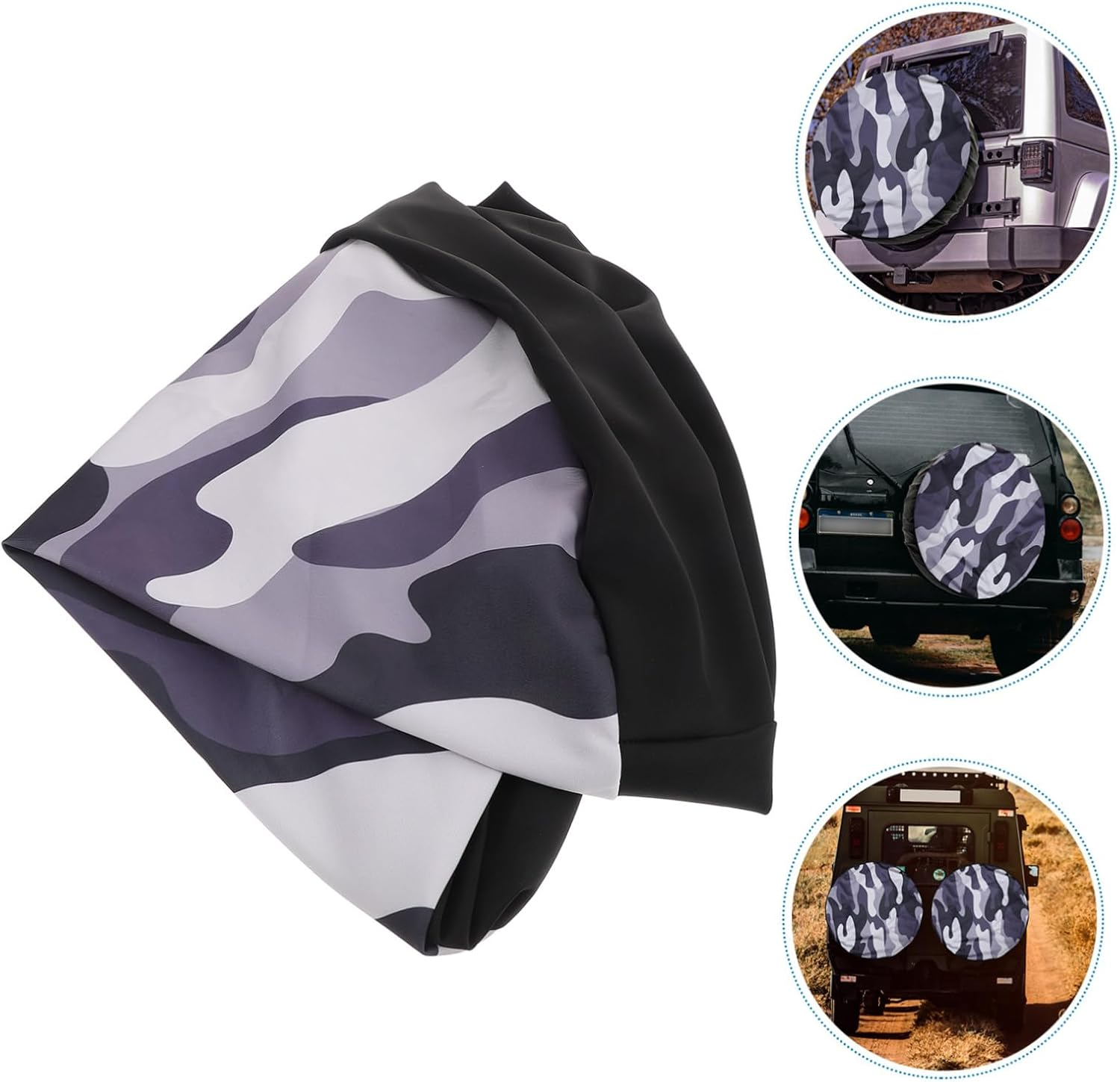 GARVALON Spare Tire Cover Storage Outdoor Car Tire Wheel Cover Accessories Trailer SUV