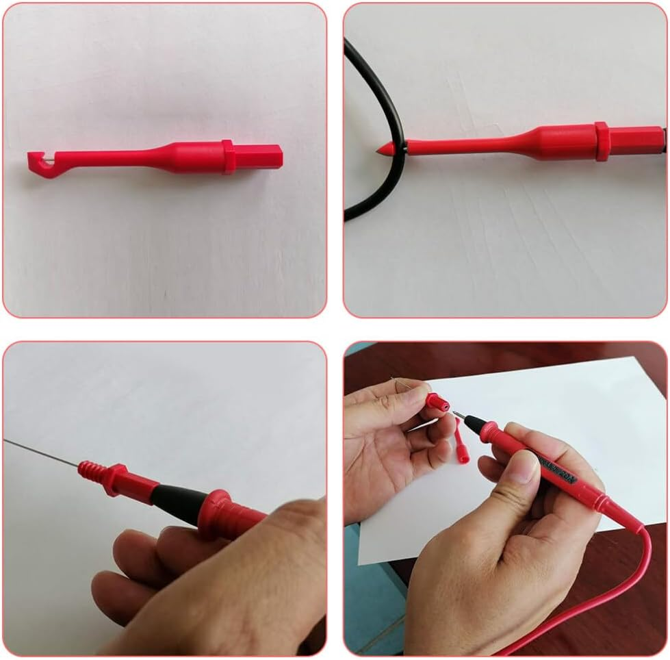 TOPPERFUN Ribbon Probe Wire Piercing Probe for Multimeter Testing Insulation Circuit Tester Piercing Tools for Car Electronics Multimeter Detection