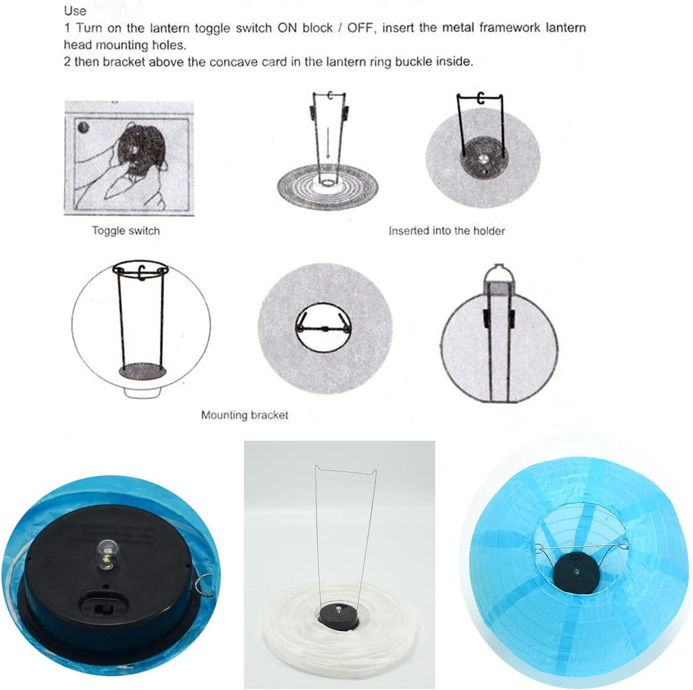 Beaneyun Solar Chinese Lantern Lights 12 in round Solar Lanterns LED Nylon Hanging Light Waterproof Outdoor Decorative Lights for Home Patio Garden Yard Wedding Party Bedroom,6 Pack (White),2021006 image number 5