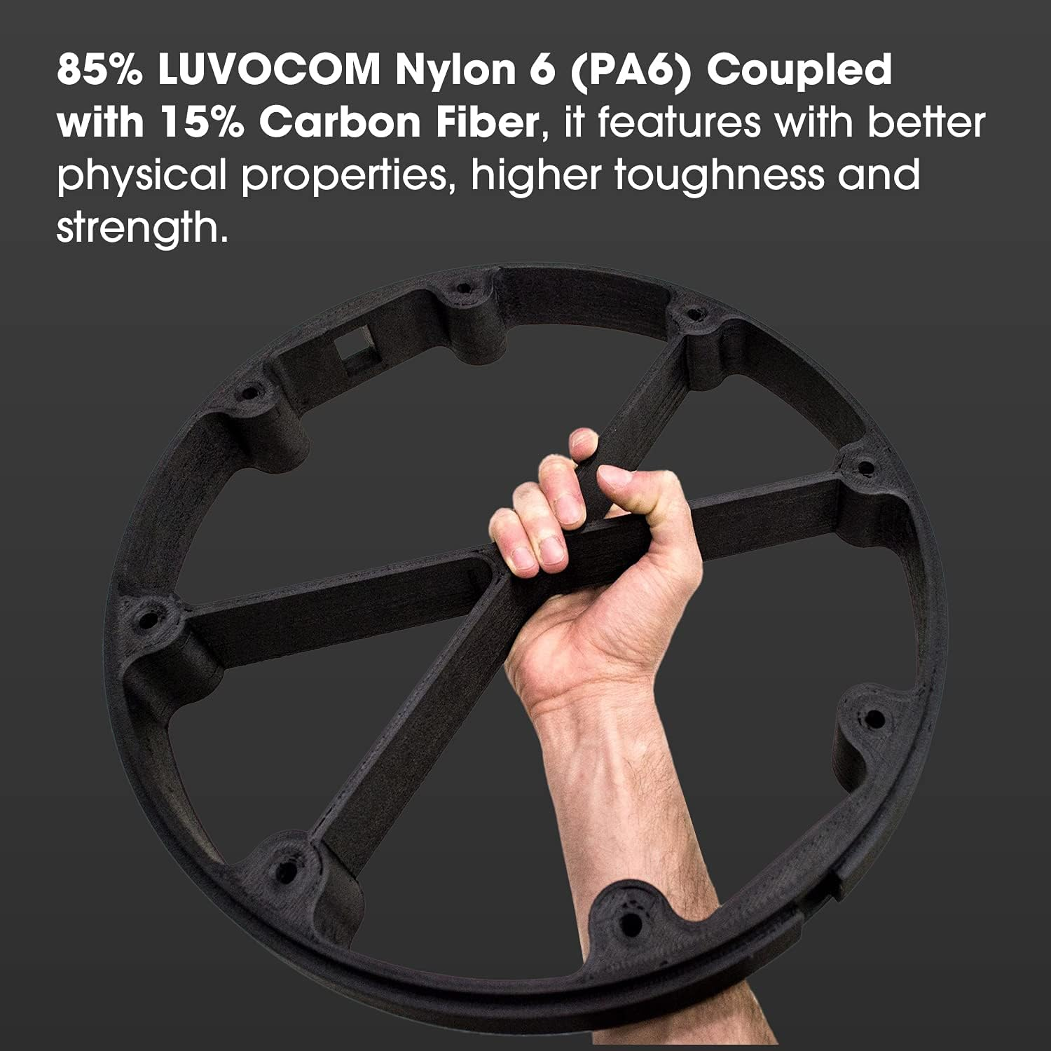 Esun 3D Printing Filament Nylon Carbon Fiber Spool 1.75Mm 0.75KG Dimensional Accuracy +/- 0.05Mm for 3D Printers