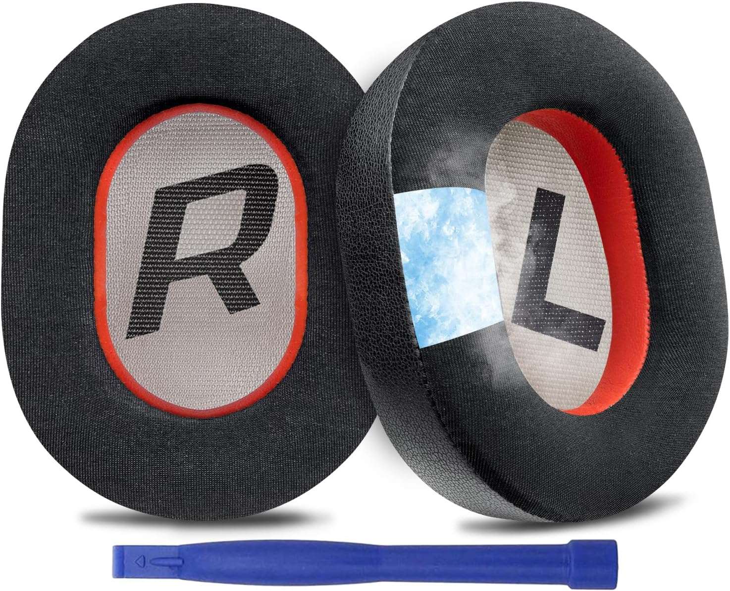 SOULWIT Cooling Gel Earpads Replacement for Plantronics Backbeat Pro 2, Voyager 8200 UC Headphones, Ear Pads Cushions with High-Density Noise Isolation Foam (Red Storm)