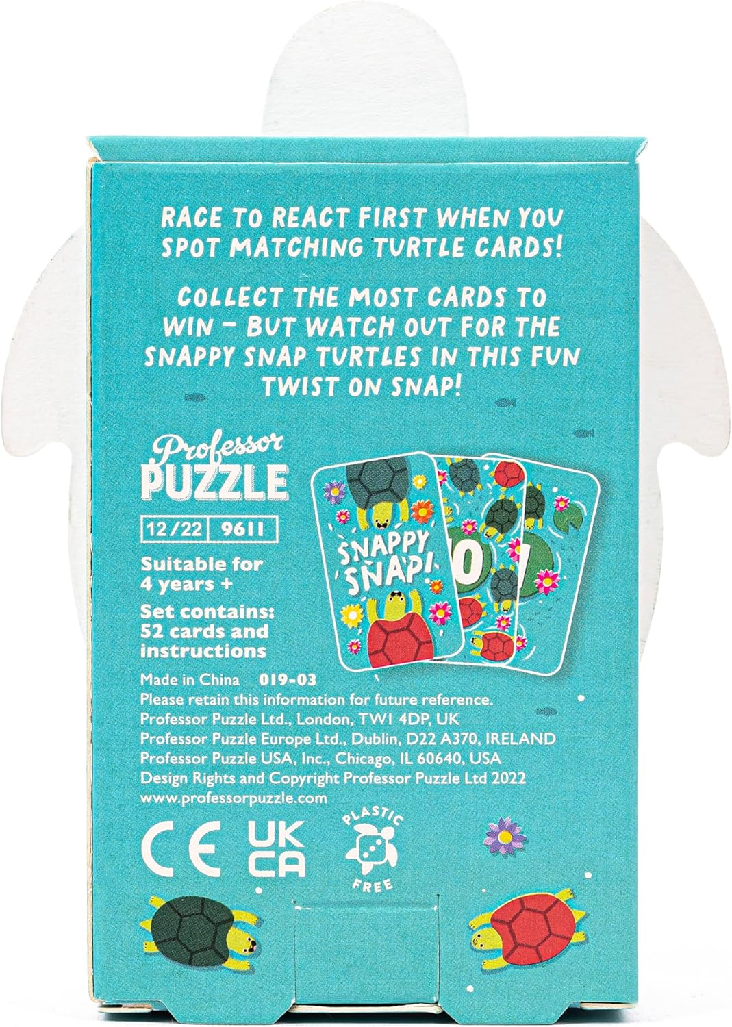 Professor Puzzle Snapping Turtles Card Game image number 2