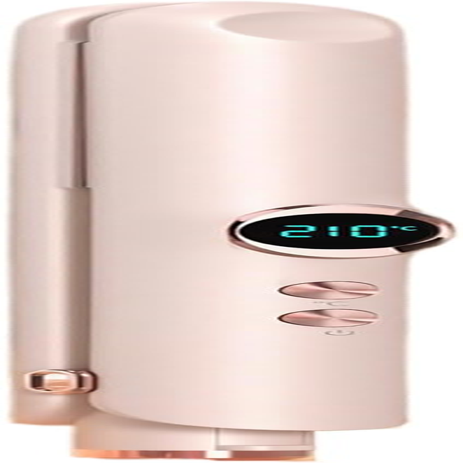 EUIOOVM Negative Ion Small Dormitory Straightening Plate Clamp for Women Cordless Hair Straightener Anti-Scald Wireless Clamp, Beige, Wireless Charging