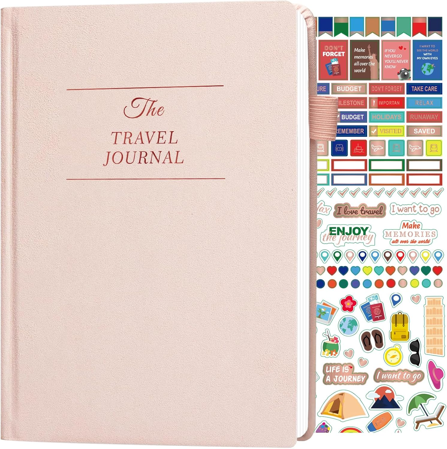 Travel Essentials: Journal for Women & Men - Vacation Budget Planner Notebook for 6 Trips Organizer- Travel Scrapbook to Record Memories and Adventures - Gifts for Travelers, Green