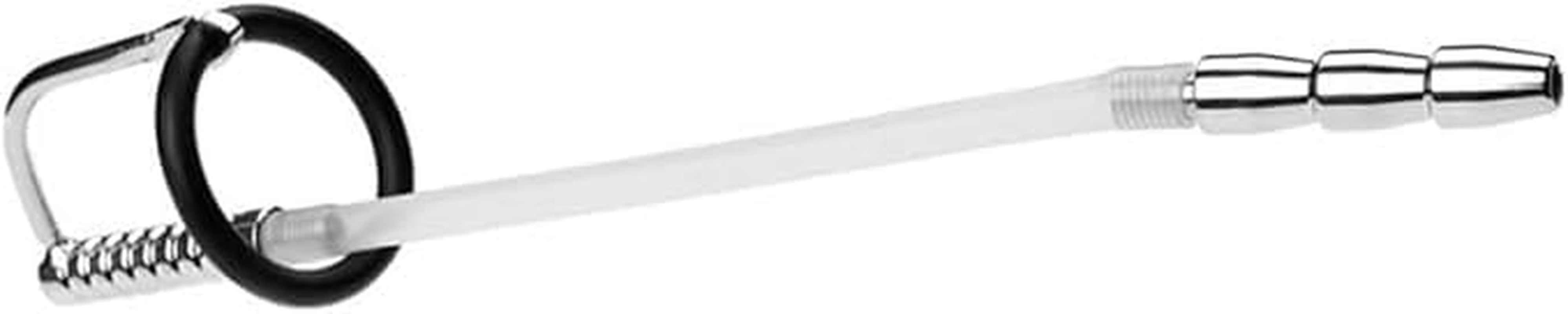 Urethral Plug Exercise Expanding Stainless Steel Urethral Sounds Metal Hollow Penis Plug Dilator Masturbation Rod Stim-Ulation for Adult Men Sex Toys image number 4