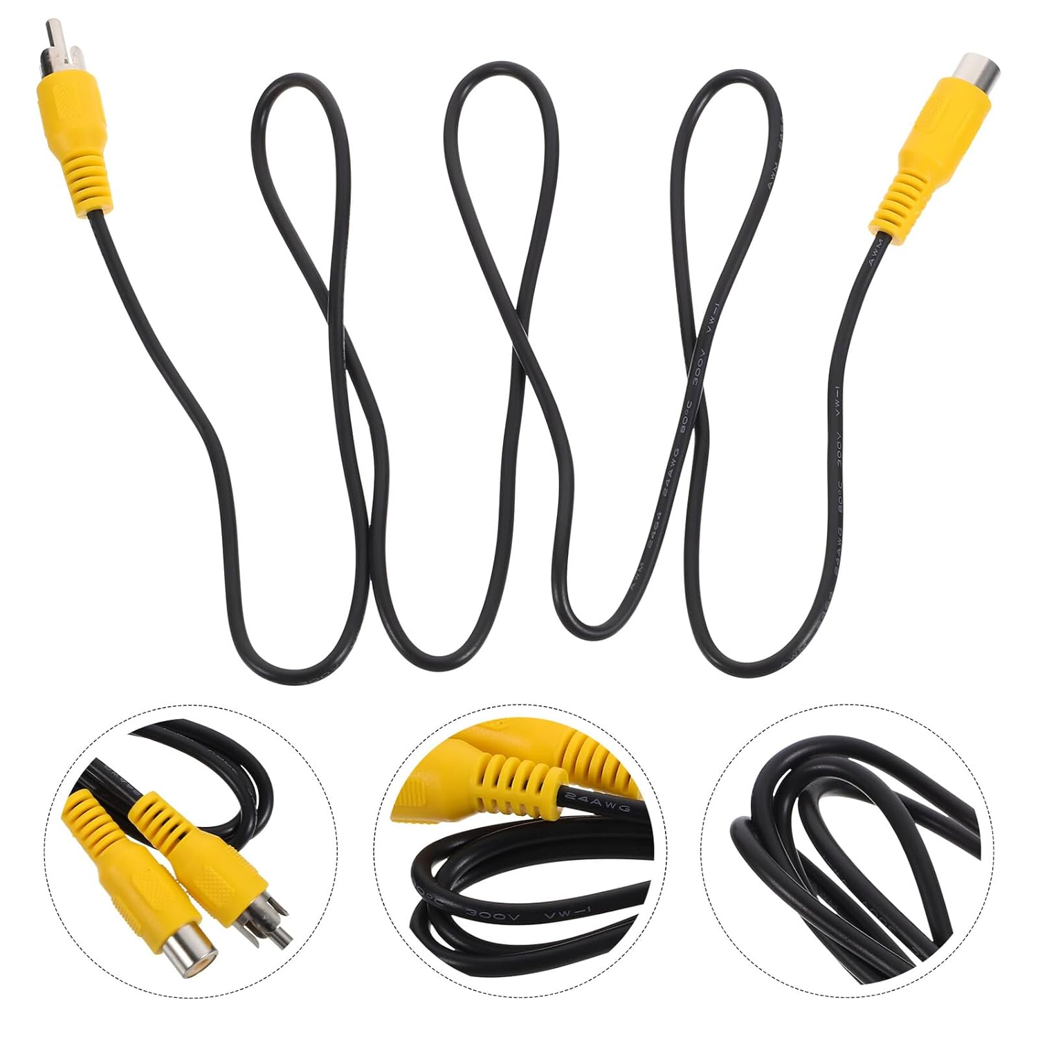 STAHAD RCA Audio Extension Cable Male to Female Stereo Speaker Connection Cable Compatible with HDTV DVD Amplifiers Home Theater and Car Audio Systems image number 5