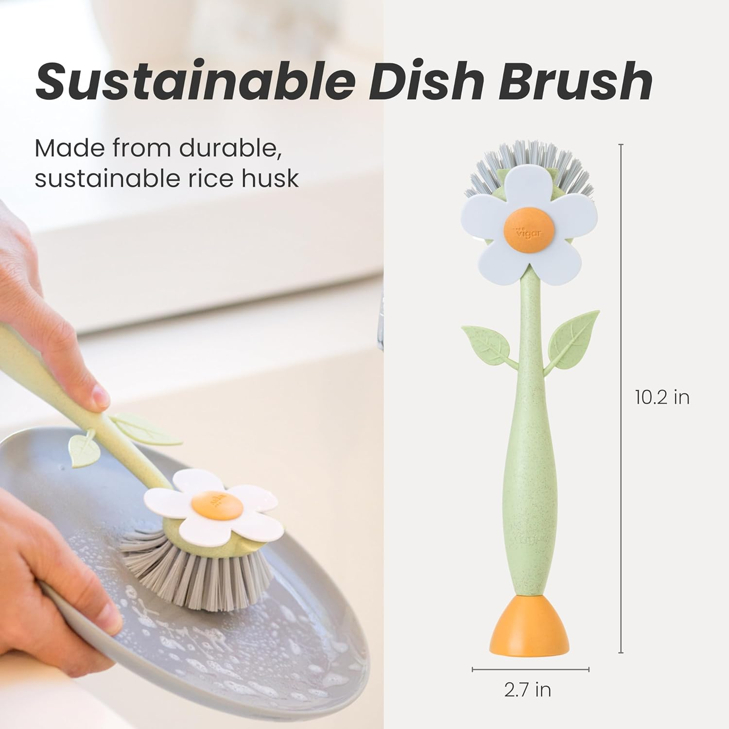 Vigar Florganic Dishwashing Brush image number 6