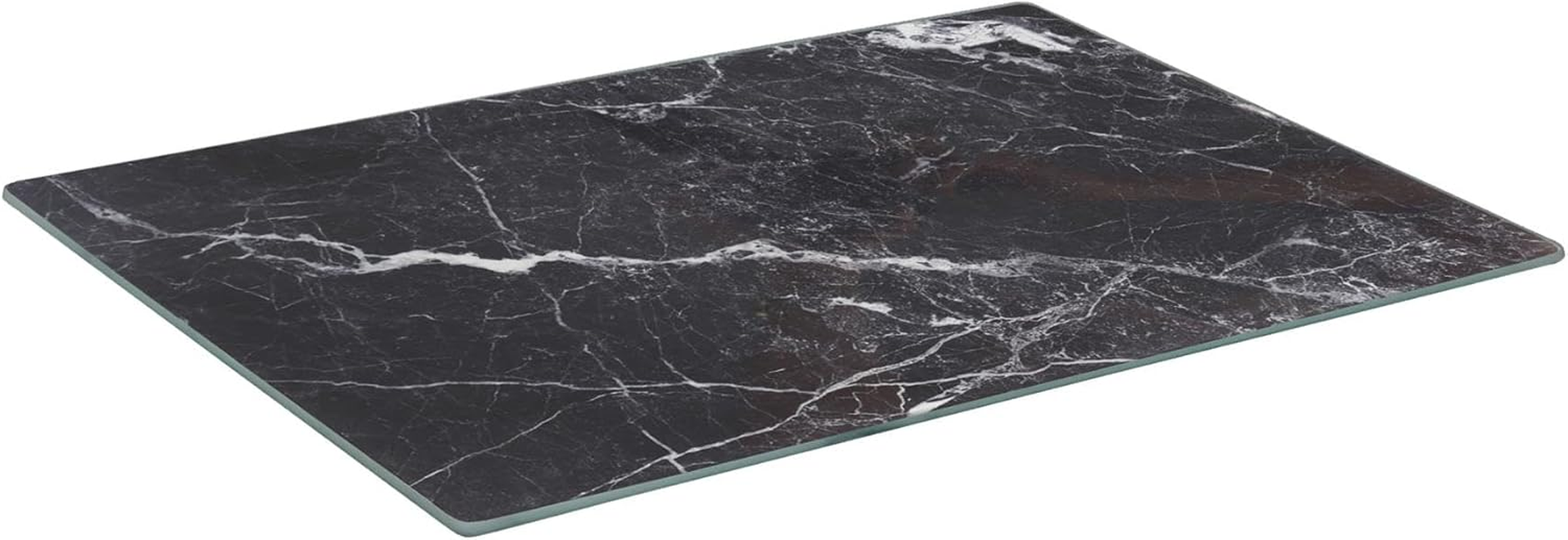 Harbour Housewares Rectangle Glass Chopping Board - 30Cm X 20Cm - Marble - 1X Tempered Heat-Resistant Home Kitchen Worktop Saver Hob Cooker Stove Top Surface Protector Cover Cutting Boards