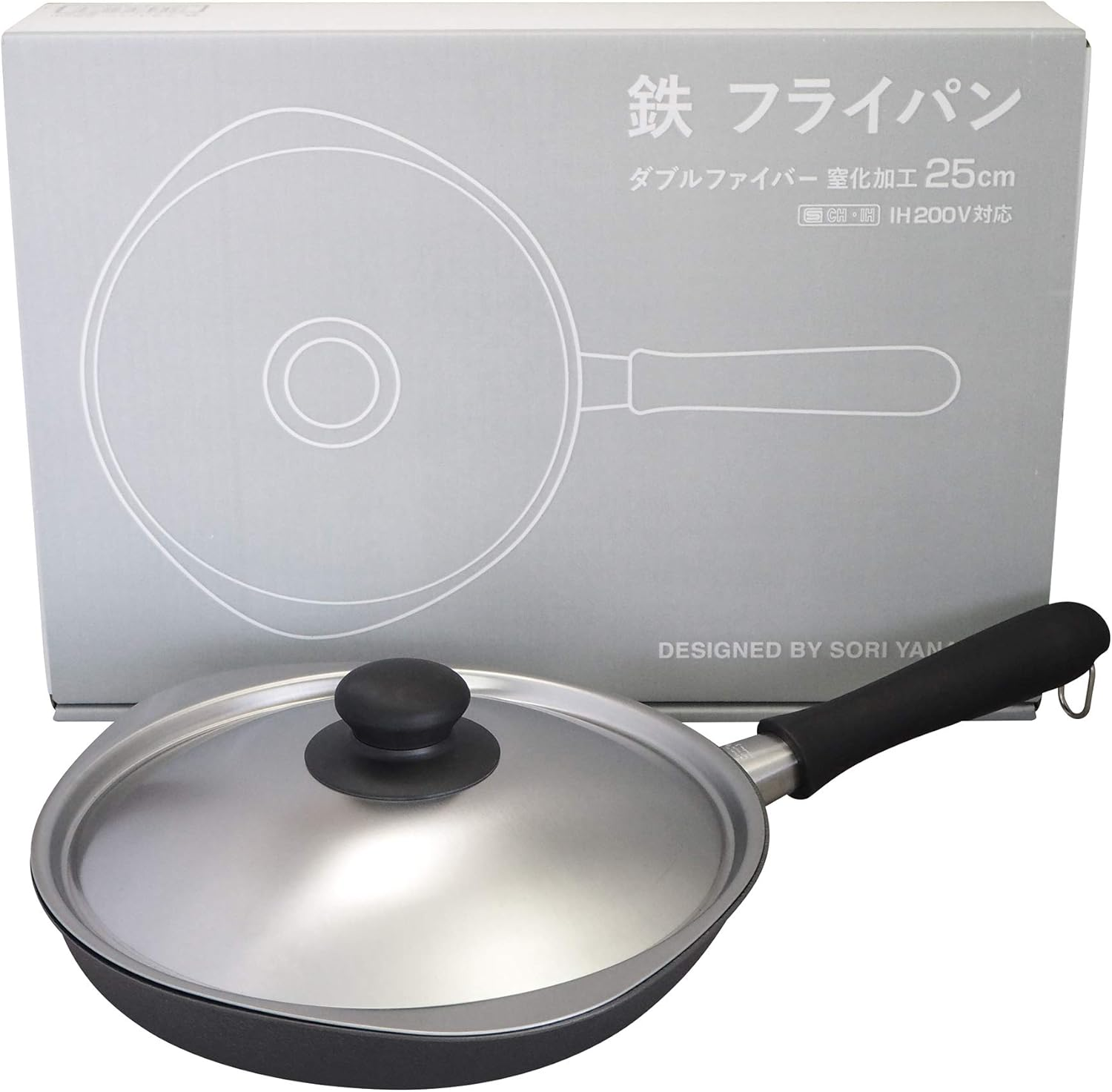 Sori Yanagi Iron Frying Pan with Double Fiber, Non-Rusting, Nitriding, Non-Stick image number 3