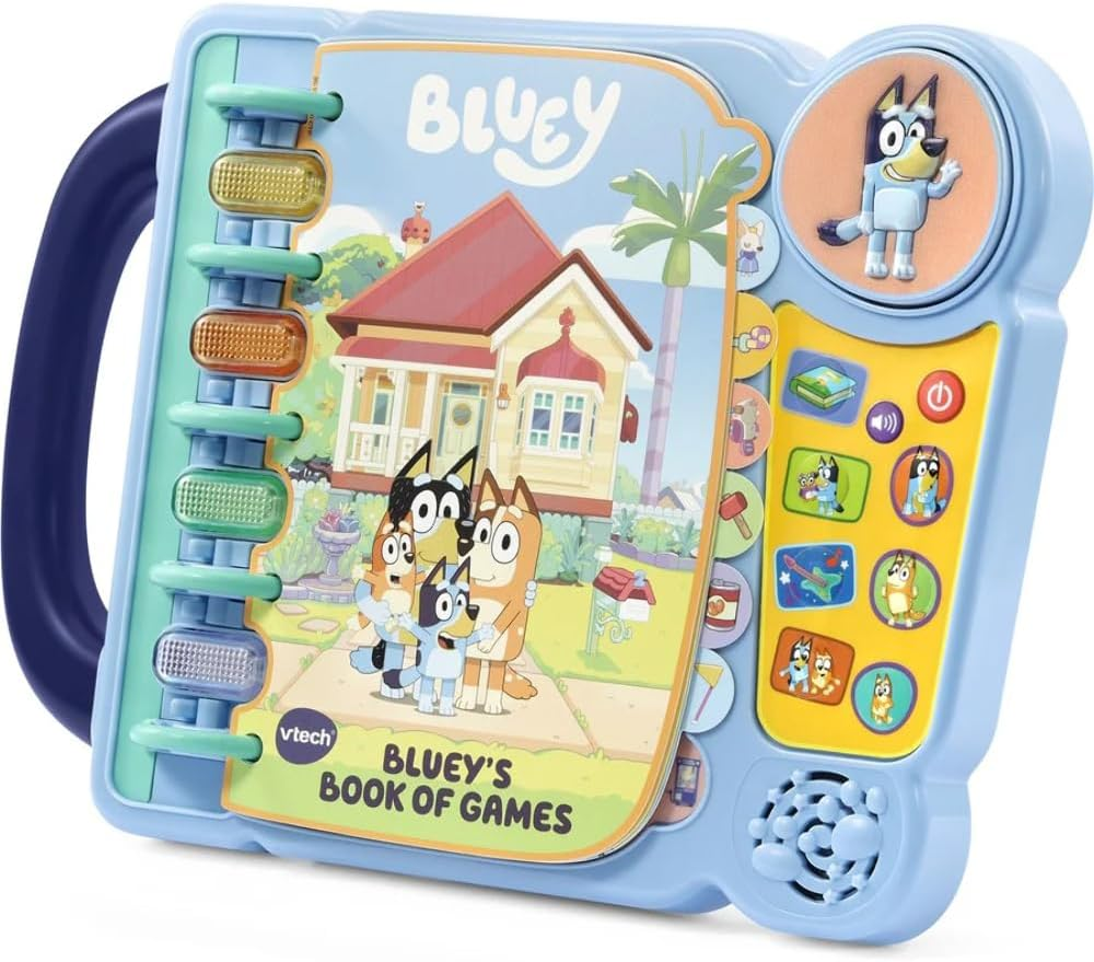 Vtech Bluey'S Book of Games - Pretend Play Interactive Book - 541203 - Multicoloured image number 4