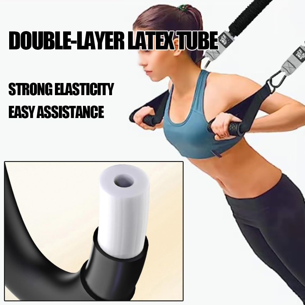 SHENMAIDAY Pull-Up Assist Straps Set 225Lbs, 3 Pull-Up Assist Straps Adjustable with Fabric Foot/Knee Support, Heavy Duty Anti-Break Pull-Up Assist Straps for Body Extension Strength Training image number 4