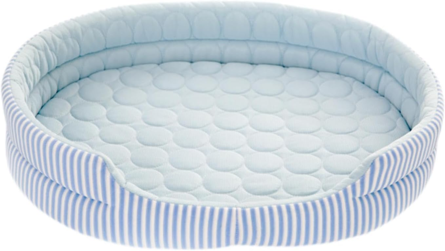 Stgfyxgs Cat Cooling Bed, Puppy and Kitten Cooling Mat, Summer Cooling Mat, Winter and Summer Iced Silk Pet Bed for Cats of All Ages, Blue