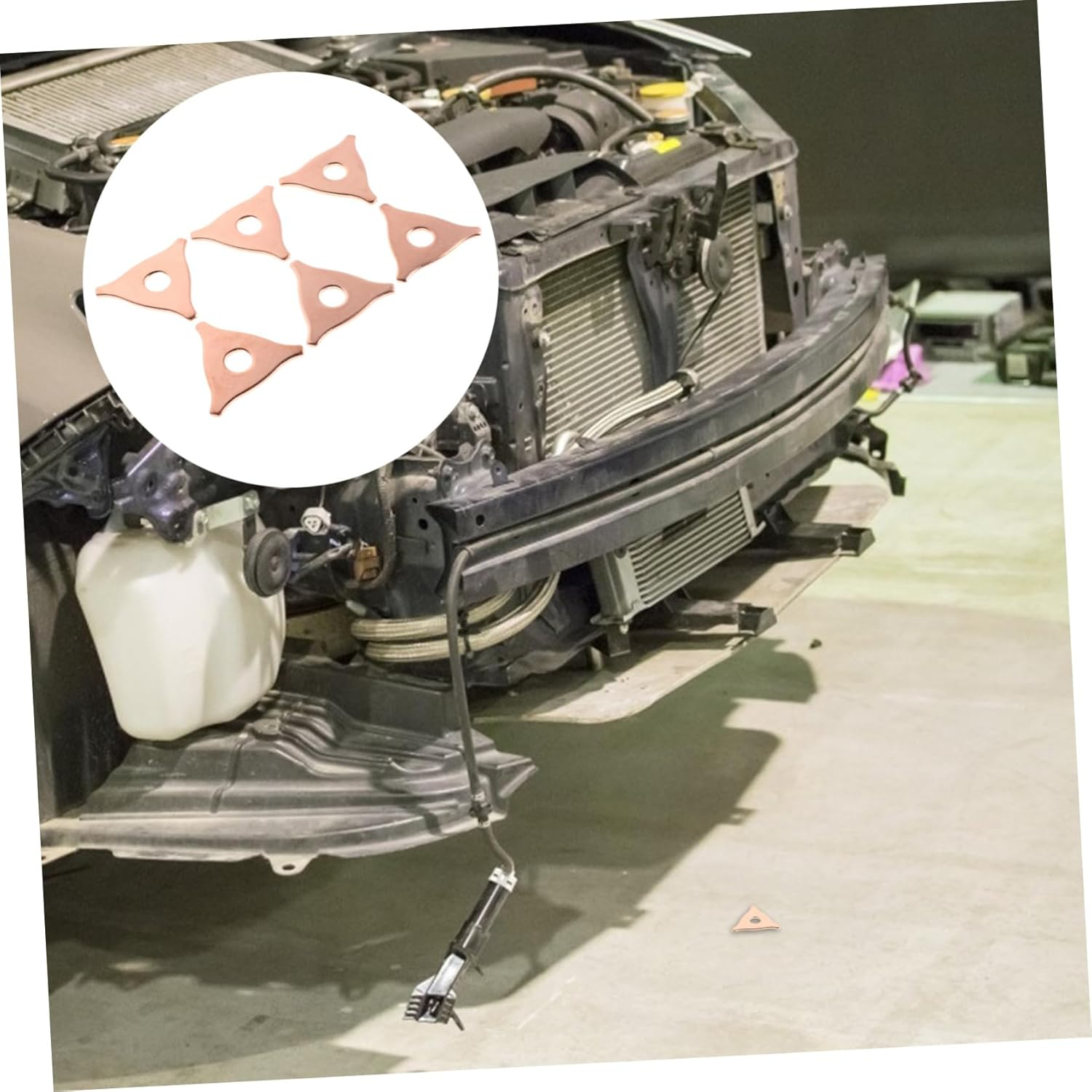 IWOWHERO 100Pcs Dent Pulling Puller Rings Tabs for Auto Body Repair Tool Set Metal Automotive