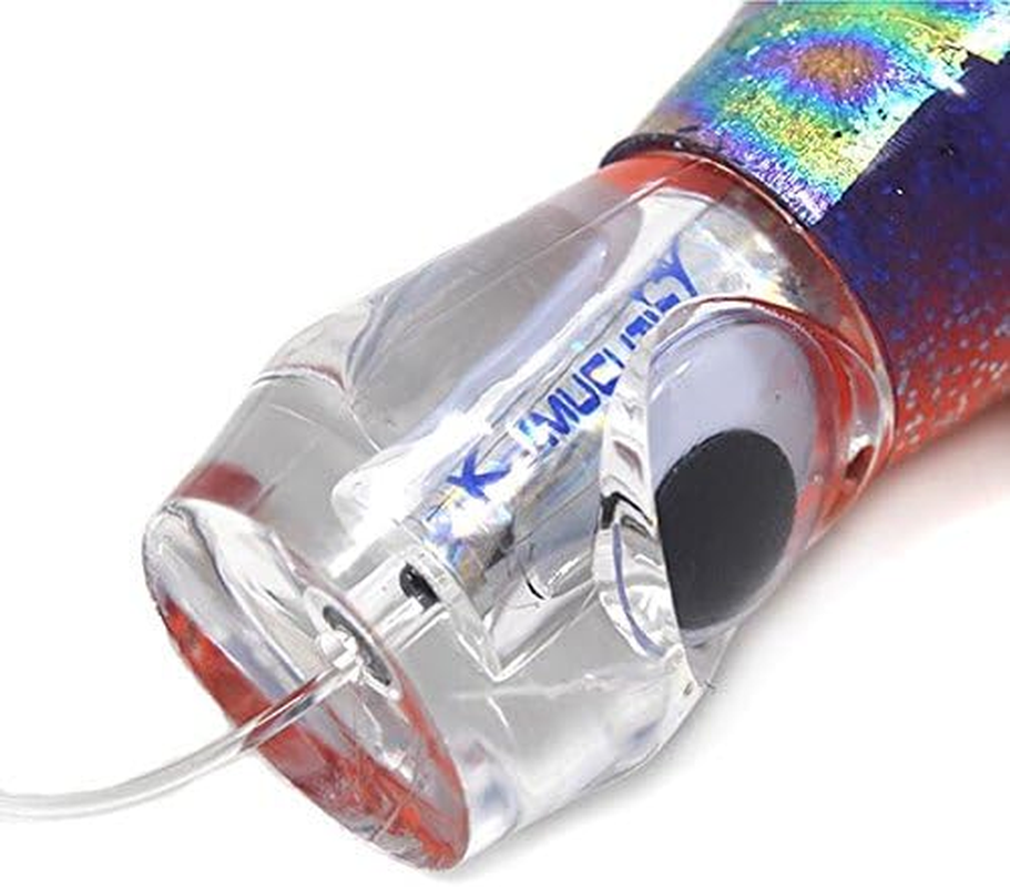 Kmucutie 4 Pcs 11 Inch Marlin Tuna Dolphin Sailfish Shark Trolling Lure Big Game Fishing Bait Deep Sea Fishing Lure