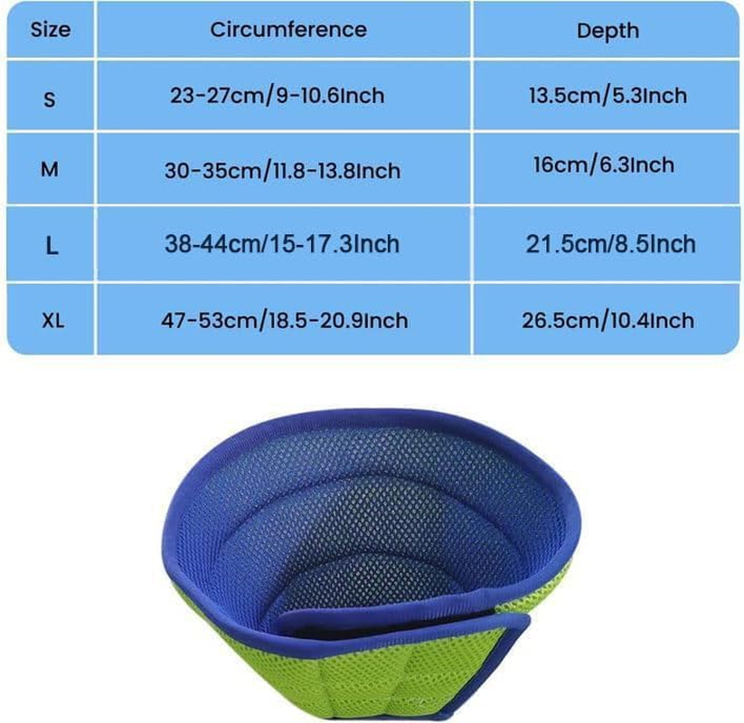 Dog Cone,Soft Dog Cone after Surgery,Adjustable Breathable Dog Cone Collar,Soft Dog Cones for Large Medium Small Dog,Protect Pets from Licking Wounds,Soft and Comfortable, Reduce Anxiety (BLUE, S) image number 3