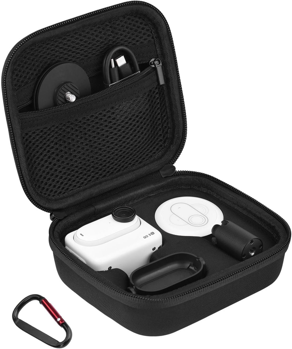 BRDRC Carrying Case for Insta 360 GO 3S / GO 3 Accessories, Storage Bag Protective Case Hard Shell Cover for Insta360 GO 3S / GO3 Vlogging Action Camera Accessory image number 3