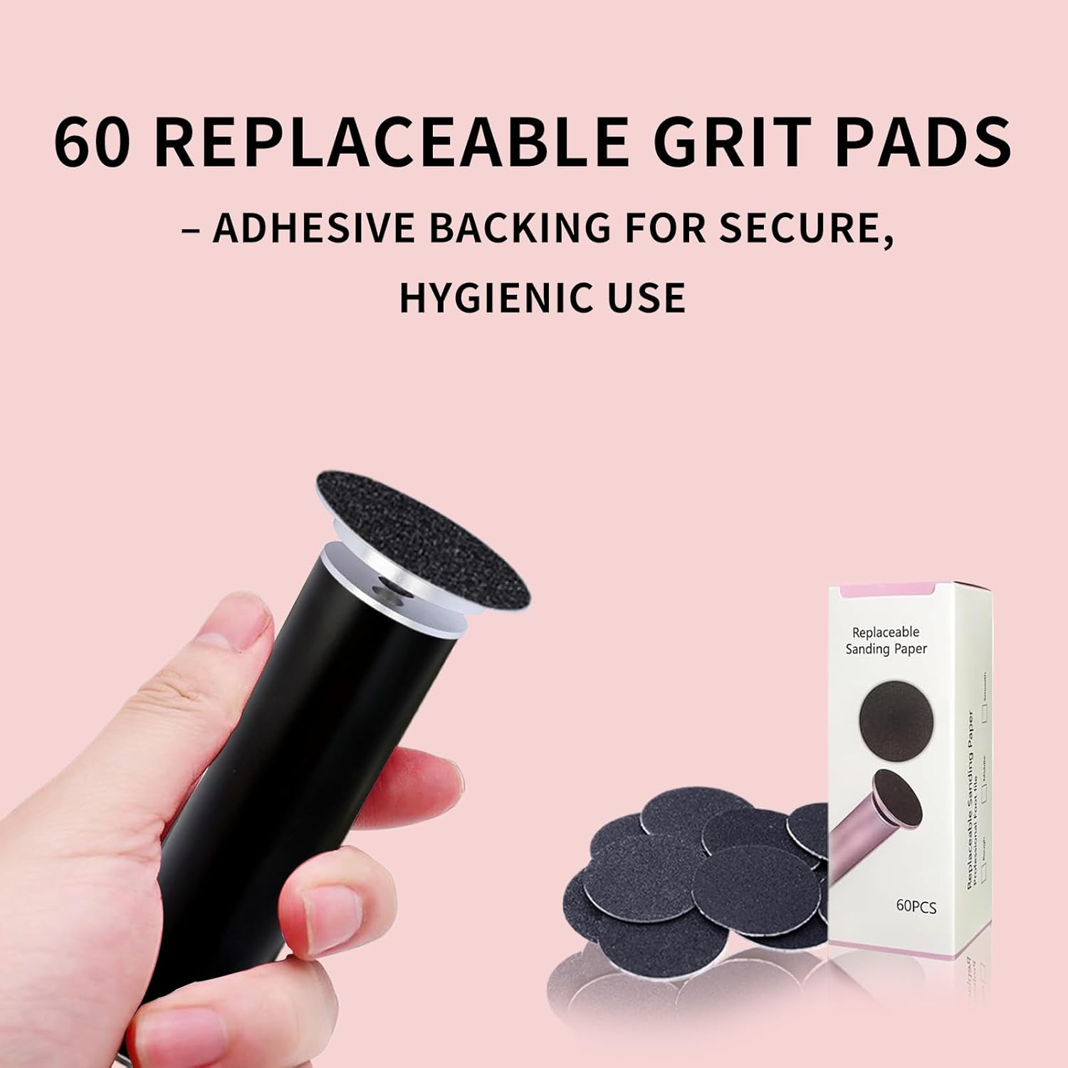 2025 Dermave Electric Foot Callus Remover for Feet, Professionalpedicure Tool Fordead Skin Removat, Best Electrie-Foot File for Women with 60 Sandpaper Discs for Soft Smooth Feet image number 4