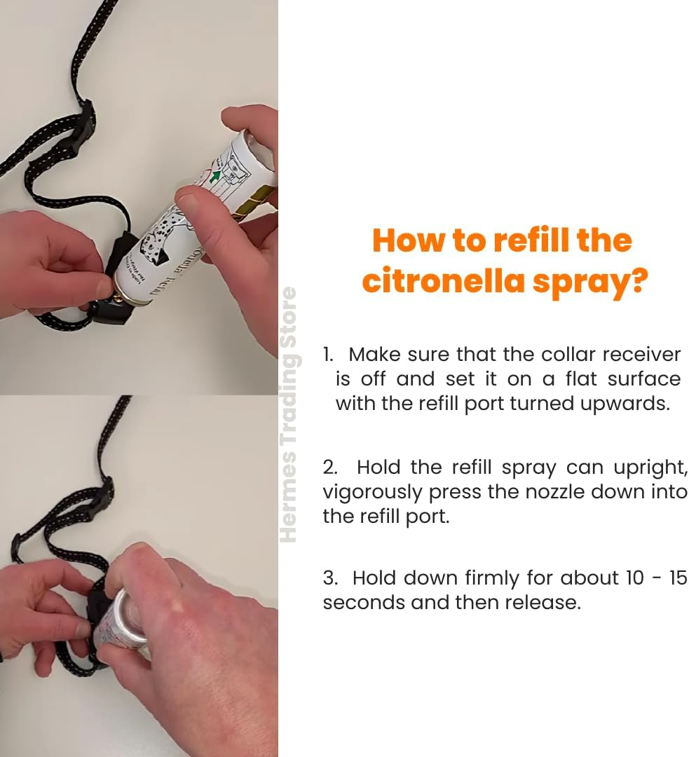 Citronella Refill Spray Can for Dog Anti-Bark and Remote Training Collars - Safe for All Pets