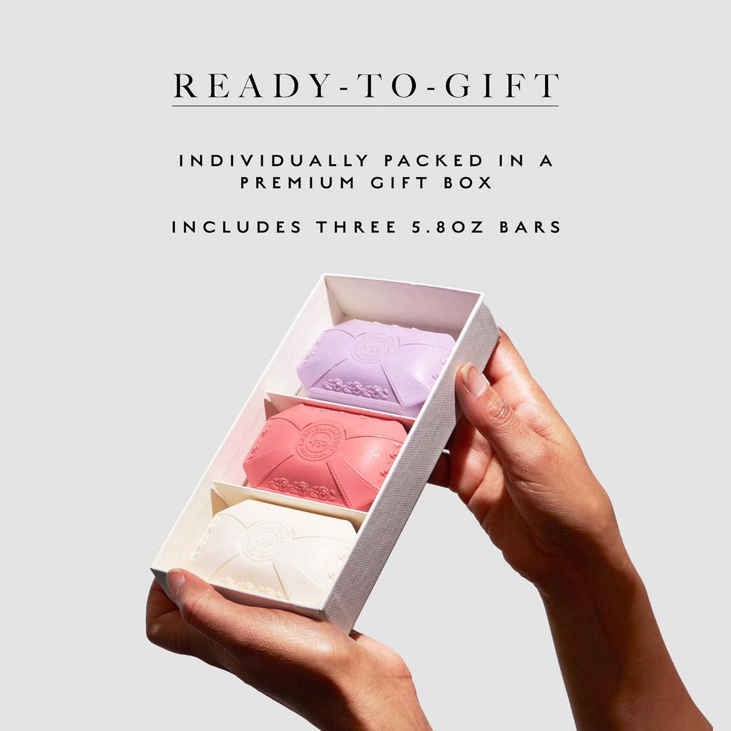 Caswell-Massey Natural Bar Soap Gift Set, Almond, Verbena, Lavender Scents, Triple-Milled Moisturizing Body Soap, Plant-Based for All Skin Types, Men, Women, Made in USA, 3 Bars, 5.8 Oz Each image number 5