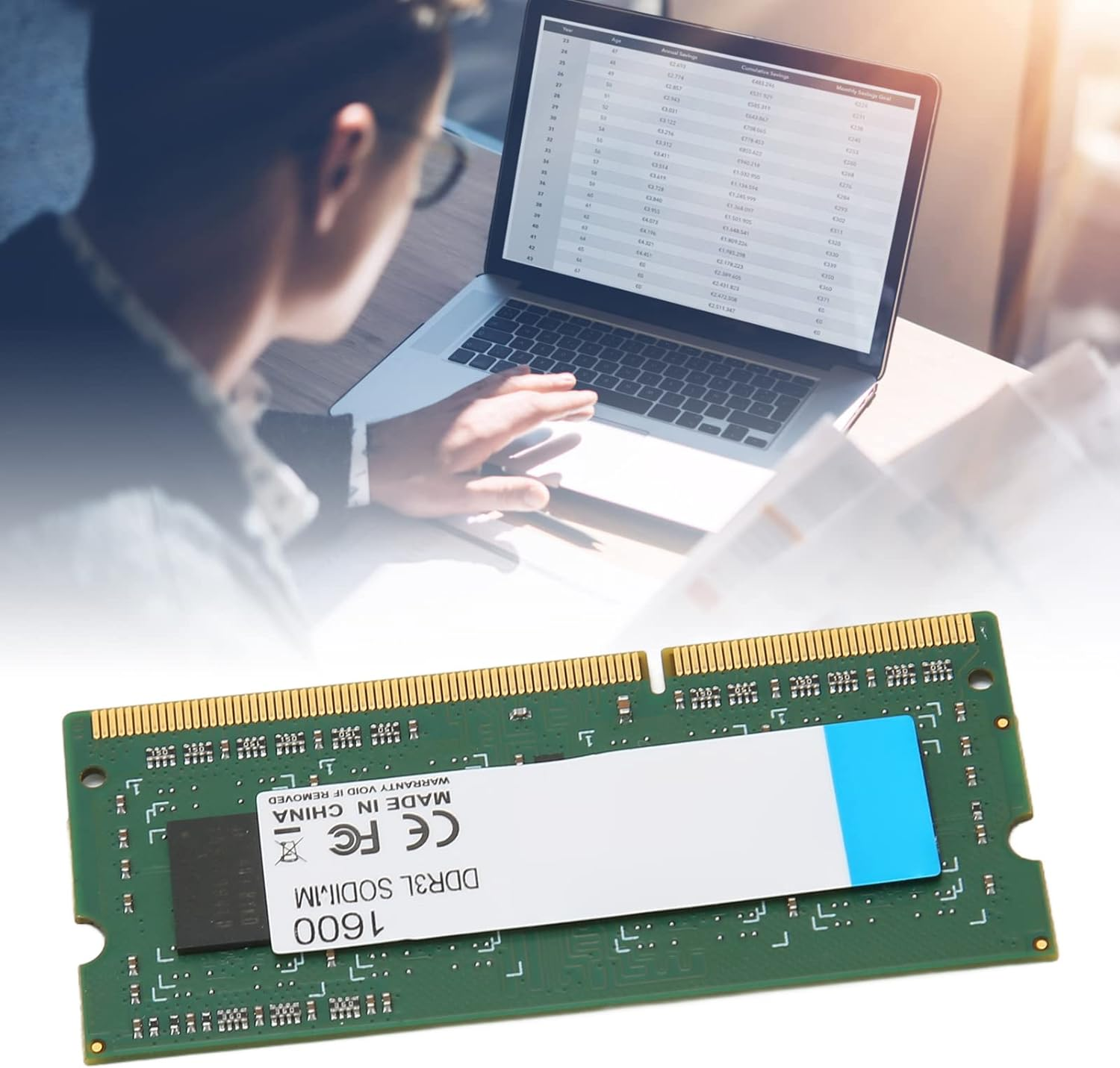 , 8GB 4GB DDR3L, SODIMM 1600Mhz Laptop Memory, 64Bits Width 204Pin Data Connection, PC Computer Memory Module Upgrade (8GB) image number 4