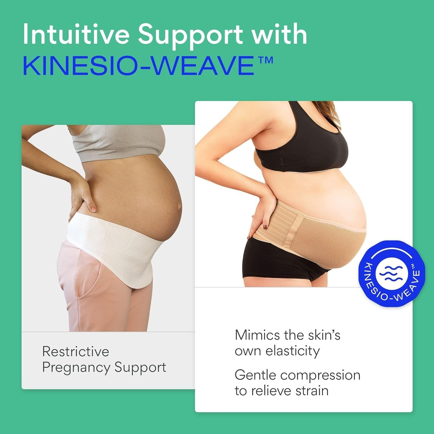 Comfort Therapy Maternity Belt - Abdominal Binder & Back Support for Pregnancy, Post-Pregnancy - Soft Stretchy Breathable Material Lifts & Supports to Relieve Back, Hip, Pelvic Floor Pain