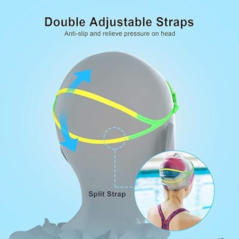 TCOTBE Boys Girls Kids Swim Goggles, 1 Pack Swimming Goggles No Leaking anti Fog Kids Goggles(Age 6-14) image number 2