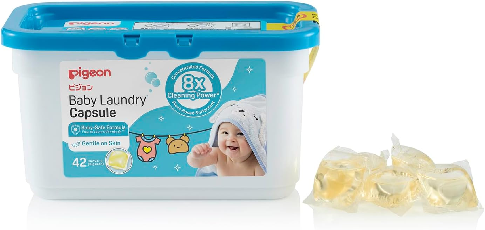 Pigeon Baby Laundry Capsules (42-Pieces) image number 4