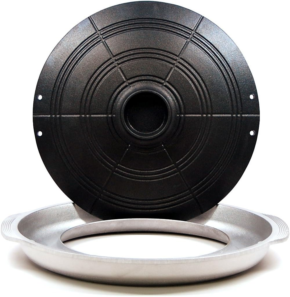 Cookking Korean Traditional BBQ Grill Pan, Cauldron Lid Shapestovetop Nonstick Indoor/Outdoor Smokeless BBQ Cast Aluminum Grill Pan image number 4