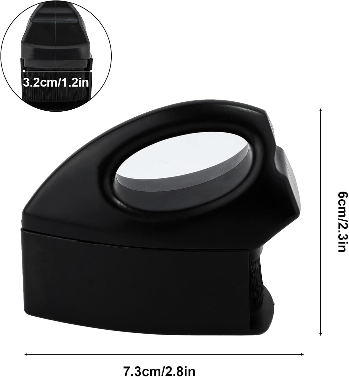 Auto Tire Dressing Brush, Tire Applicator Brush with High Density Bristles Reusable Tire Shine Applicator Brush Portable Car Brush with Handle for Car Cleaning Supplies (Black) image number 3