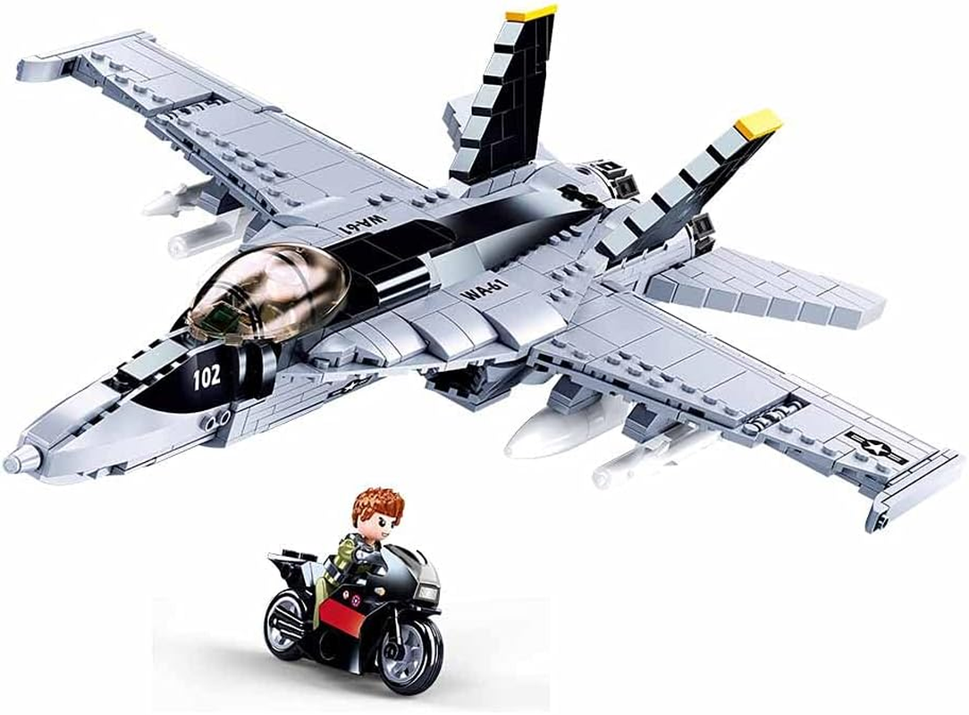 Sluban M38-B0928 Model Bricks-F/A-18E Super Bumblebee, Multicolored image number 3