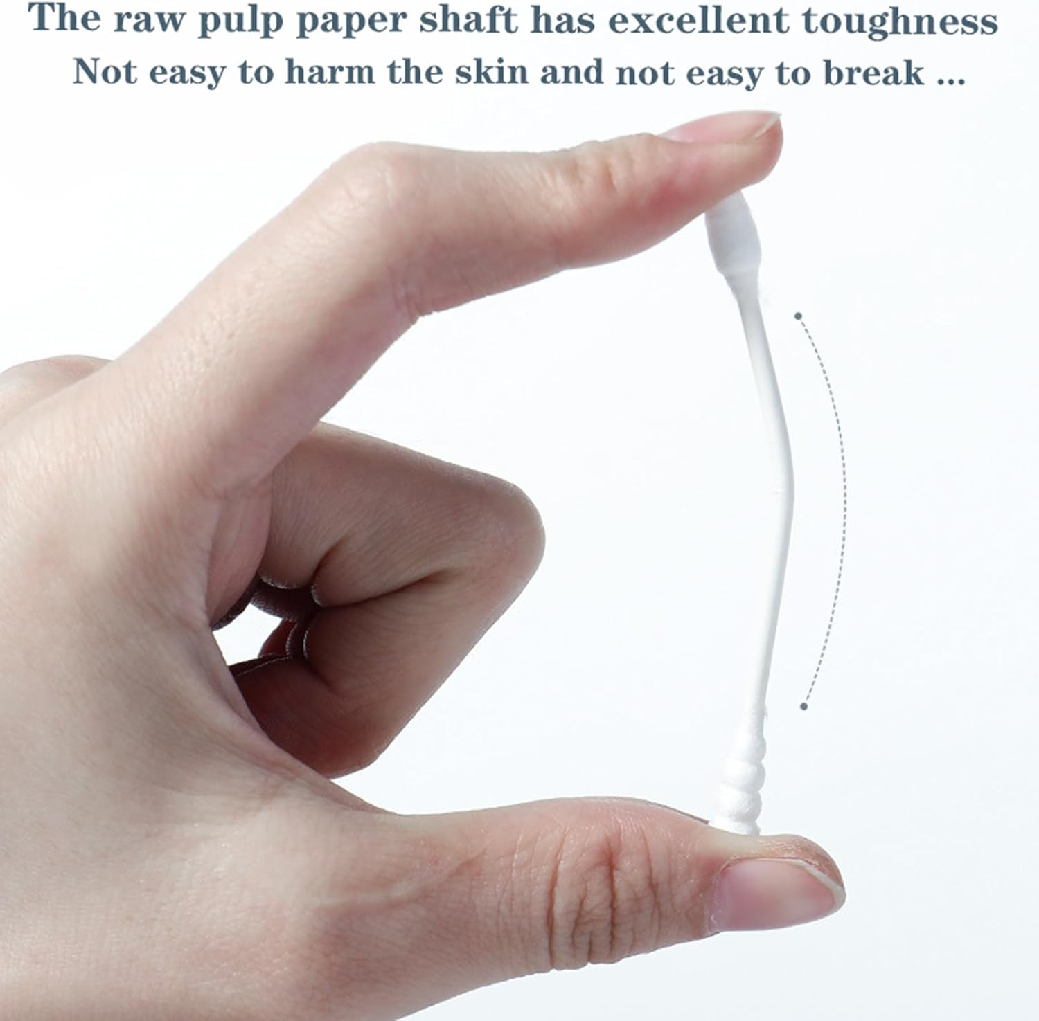 200 Pieces (Tip+Spiral Cotton Swab), Very Suitable for Ear Cleaning, Nail Polish Touch Up, Nail Enhancement, Pedicure, Beauty Applications, Personal Care and Craft Projects (Blue) - Blue image number 5