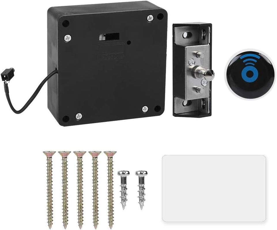 Concealed Universal Cabinet Lock, Home Office RFID Smart Drawer Lock Intelligent Cabinet Lock Electronic Reader for Wooden Drawer Cabinet image number 1