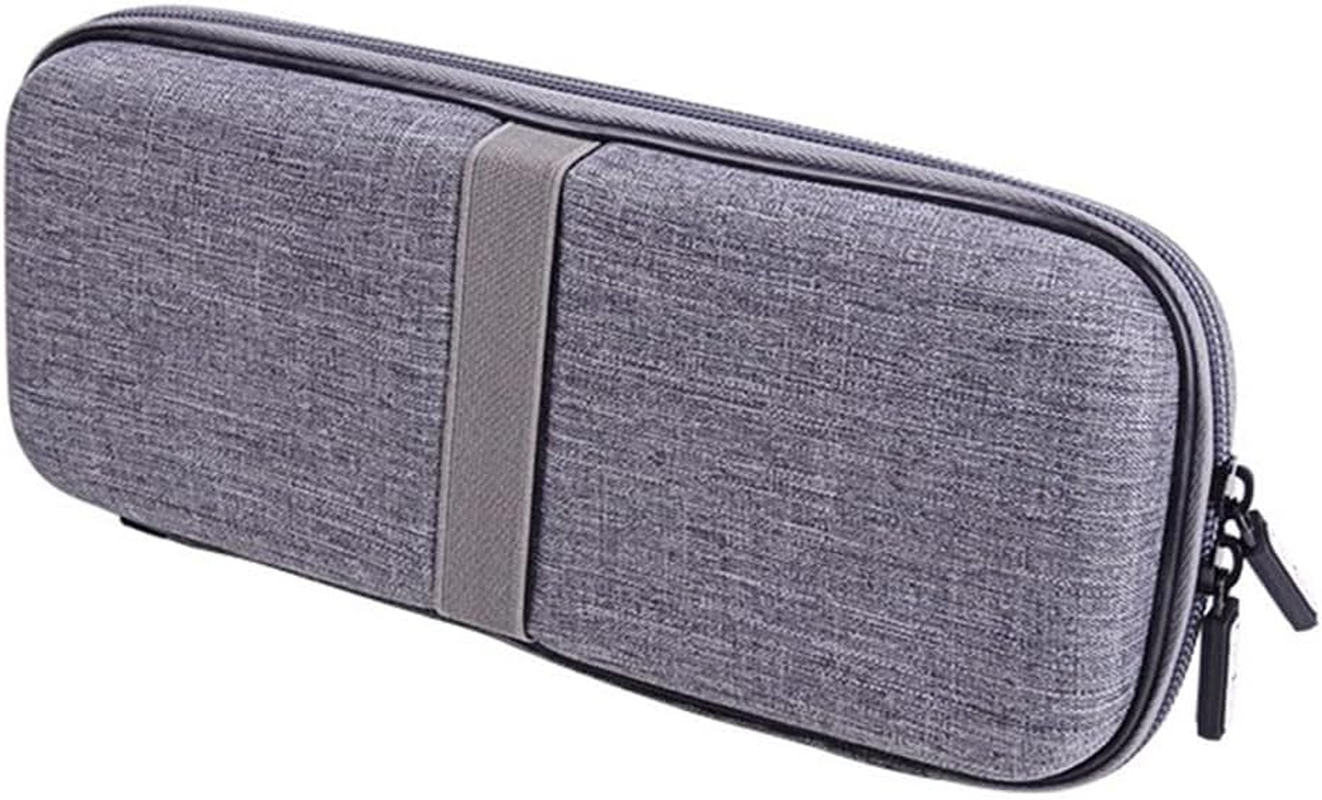 Cable Organizer Bag,Portable Charger Case,Travel Cord Organizer,Battery Pack Storage Holder,For Fast Charging Battery(Grey) image number 4