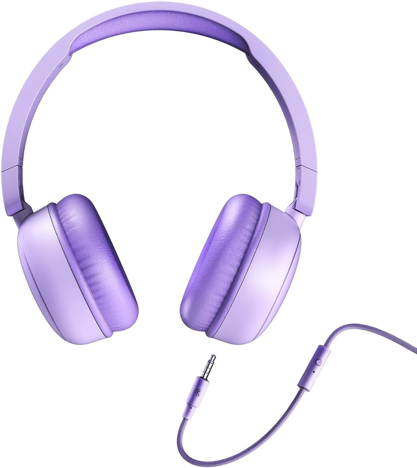 Energy Sistem Urbantune Wired Headphones - 100% Recycled Plastic - Detachable Cable - Microphone - Voice Assistant - Purple image number 2